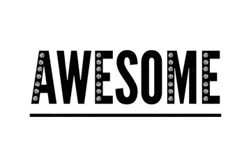 slogan Awesome phrase graphic vector Print Fashion lettering calligraphy