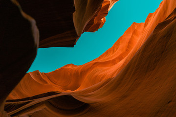 View of Antelope Canyon and Sky