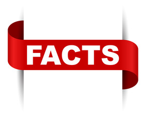 red vector banner facts