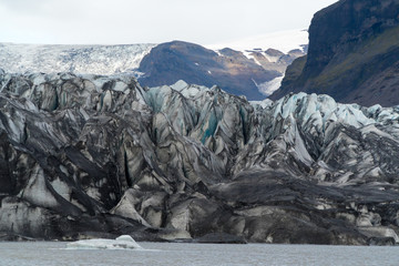 The End of the tongue of a glacier