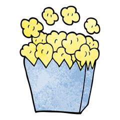 cartoon doodle popcorn