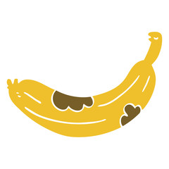 cartoon doodle turning banana