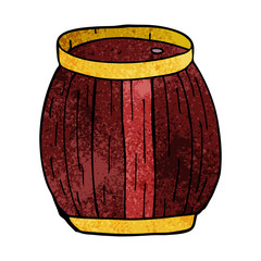 cartoon doodle of a barrel