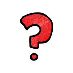 cartoon doodle question mark