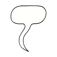 cartoon doodle speech bubble