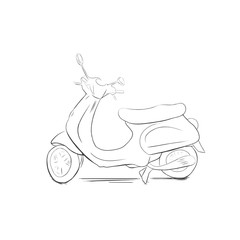 White & Black Motorcycle