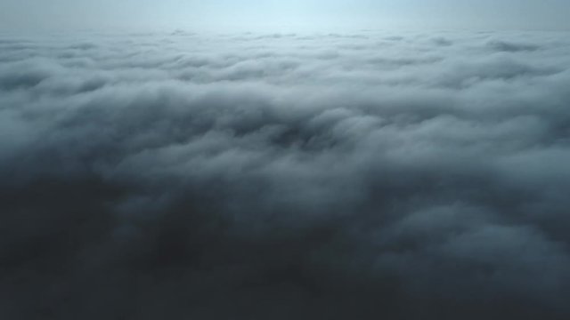 Flying over the clouds to the sun