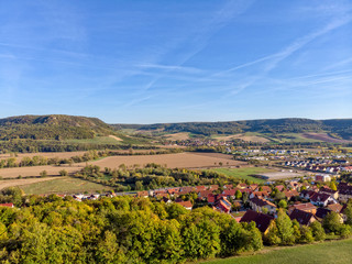 Jena Thuringia with the view from Zwätzen