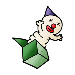 cartoon doodle jack in the box
