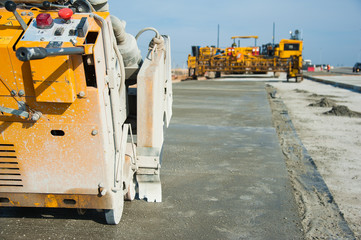 New road construction site