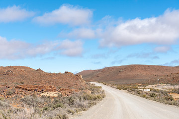 Farm landscape on road R356 between Fraserburg and Sutherland