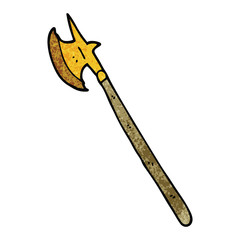 cartoon doodle medieval weapon