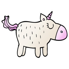 cartoon doodle cute unicorn