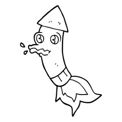 line drawing cartoon firework