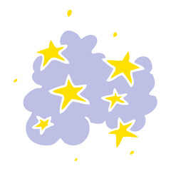 cartoon doodle magical cloud