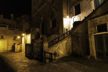 Fototapeta na wymiar Capri Evening Street