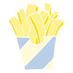 cartoon doodle fries