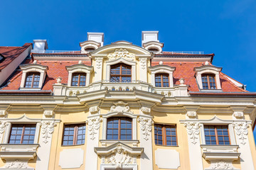 Rekonstruierte Barockbauten in der historischen Altstadt von Dresden