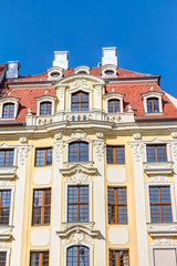 Rekonstruierte Barockbauten in der historischen Altstadt von Dresden