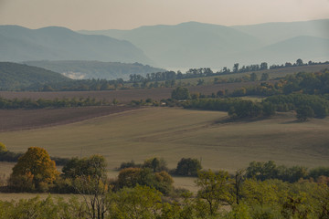 Autumn beauty landscape in Hungary, Ipolydamásd