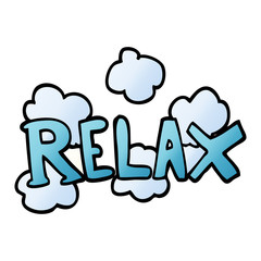 cartoon doodle relax symbol