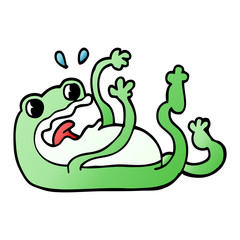 Fototapeta premium cartoon doodle frog