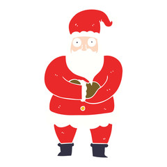 cartoon doodle father christmas