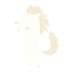 flat color style cartoon horse