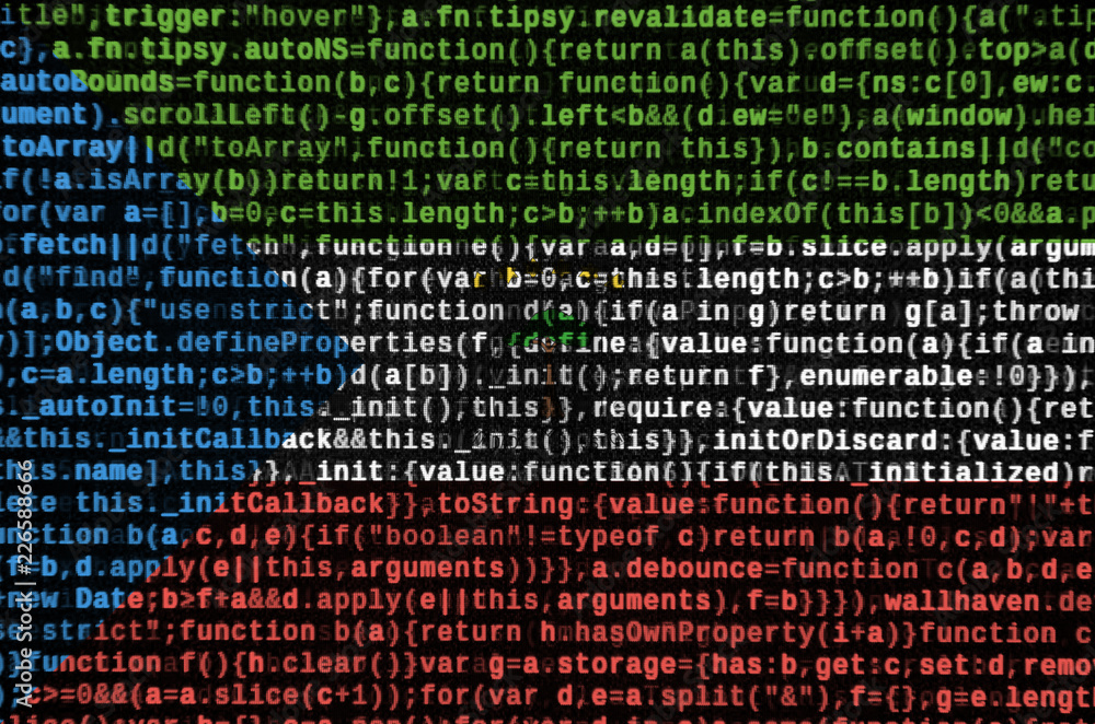 Poster equatorial guinea flag is depicted on the screen with the program code. the concept of modern techno