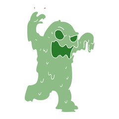 cartoon doodle slime monster © lineartestpilot