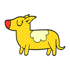 cartoon doodle standing dog