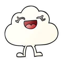 cartoon doodle expressive weather cloud