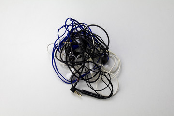 headphone cables mess