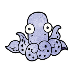 Fototapeta premium cartoon doodle funny octopus