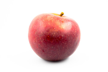 A very red apple isolated background