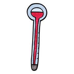 cartoon doodle thermometer