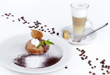 cup of coffee and cake