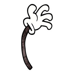 cartoon doodle of a hand gesture