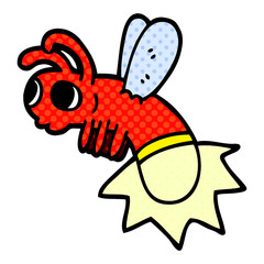 cartoon doodle lightning bug
