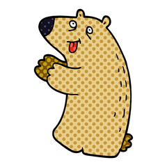 cartoon doodle happy bear