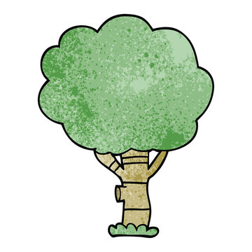 cartoon doodle tree