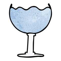 cartoon doodle glass of drink