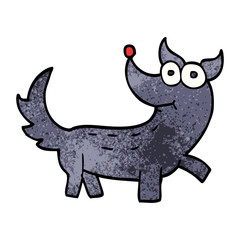 cartoon doodle dog