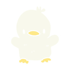 cartoon doodle baby duck