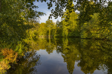 Deichsea view to Southpark in Duesseldorf