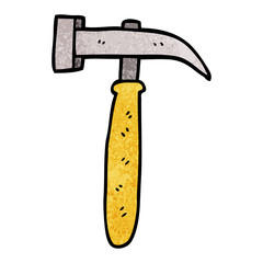 cartoon doodle hammer