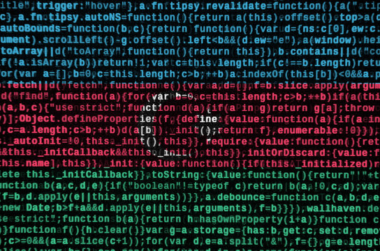 Azerbaijan flag  is depicted on the screen with the program code. The concept of modern technology and site development - Powered by Adobe