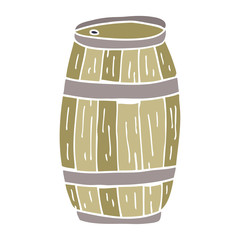 cartoon doodle beer barrel
