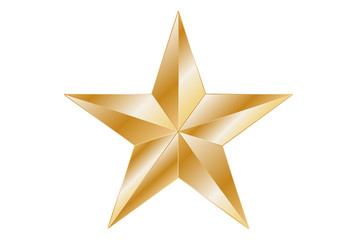 Obraz premium Estrellas doradas sobre fondo blanco.