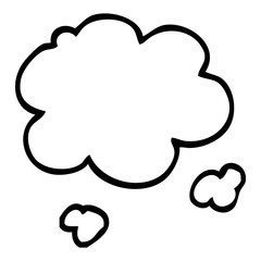 line drawing cartoon cloud